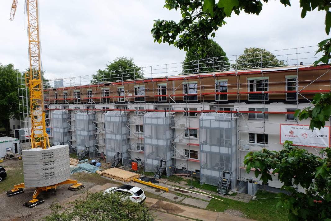 Mörikestraße, Leistung: Serielle Aufstockung
