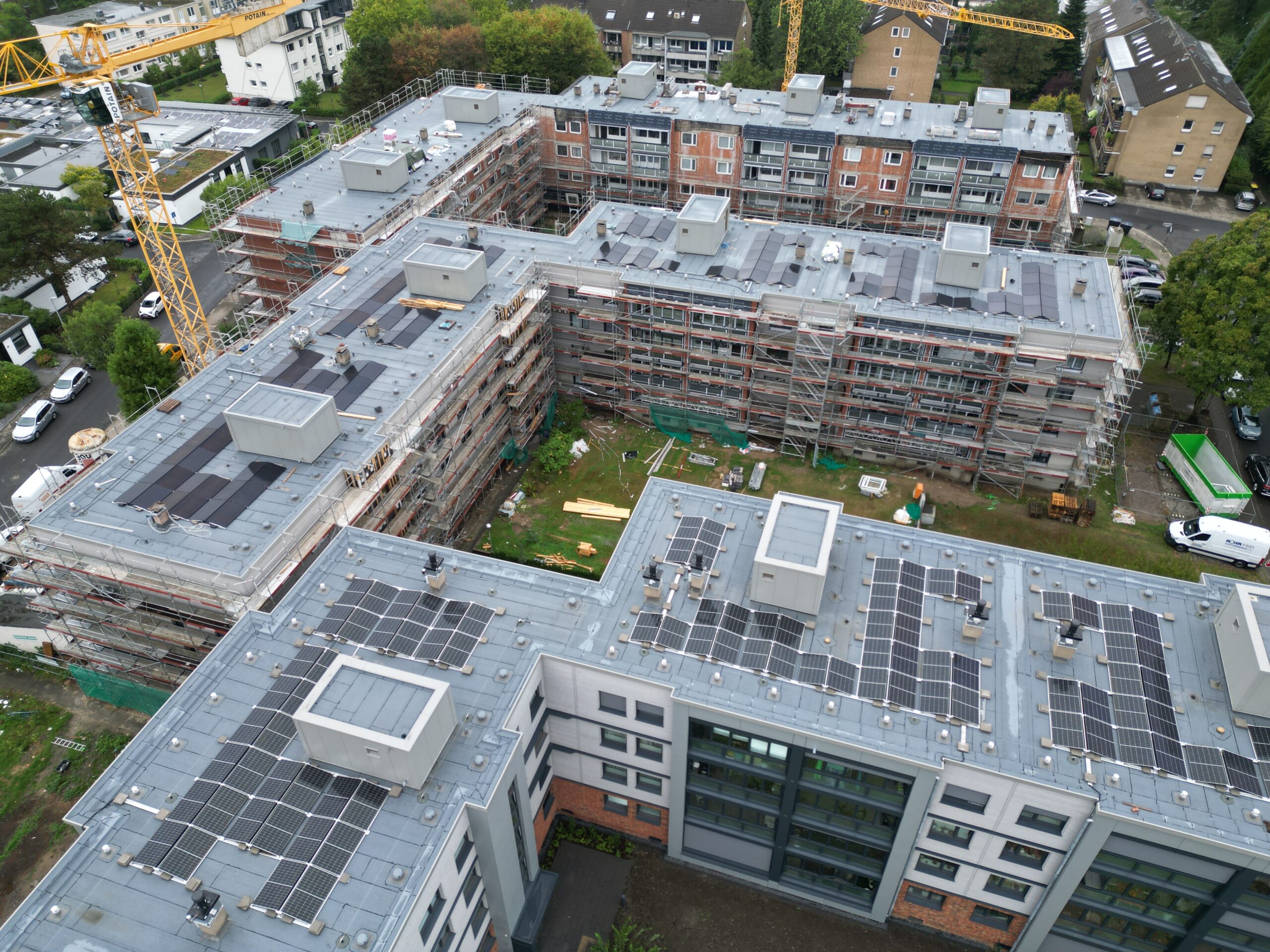 Corellistraße Düsseldorf, Leistung: Serielle Fassadensanierung