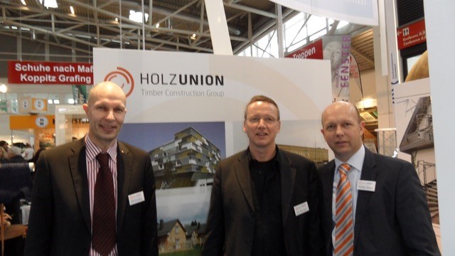 Operativer Start der HU-HOLZUNION GmbH mit Sitz in Rotenburg (Wümme). Auf dem Foto: Ulf Cordes, Christian Kaiser und Heiko Seen